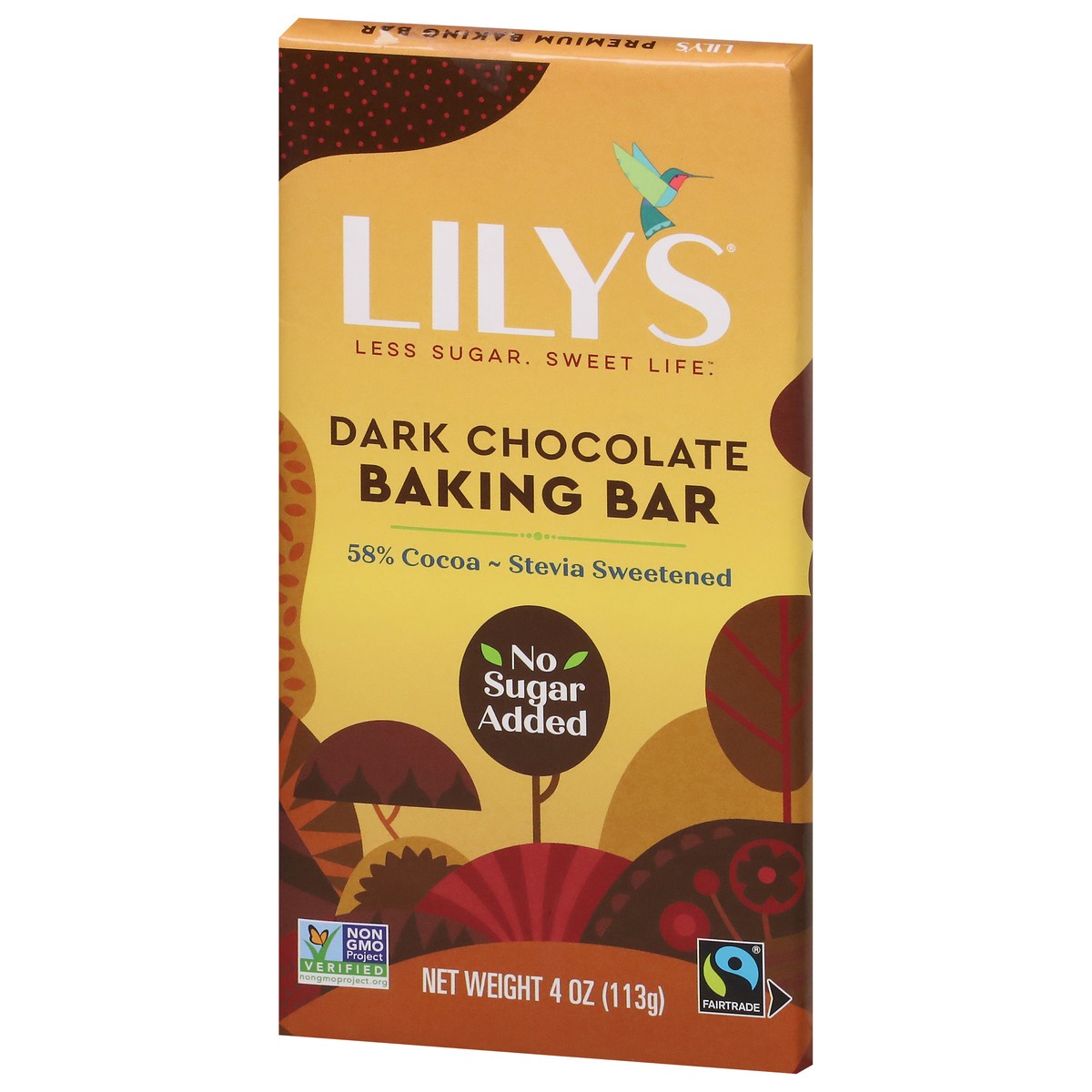 slide 3 of 9, Lily's 55% Cacao Dark Chocolate Style Baking Bar - 4 oz, 4 oz