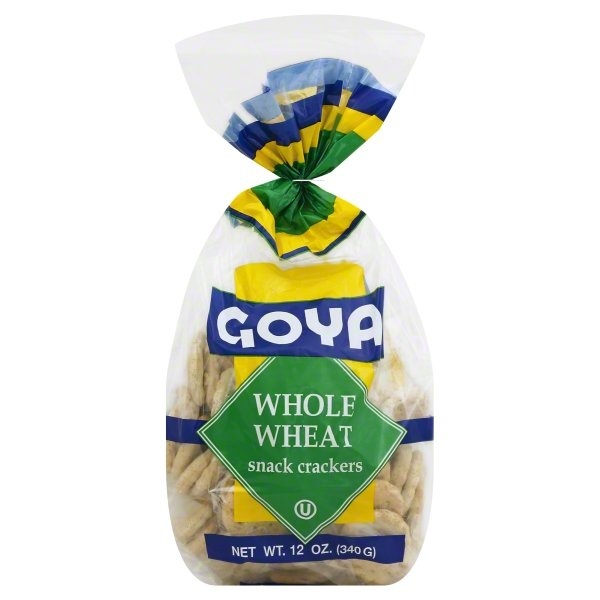 slide 1 of 1, Goya Whole Wheat Snack Crackers, 12 oz