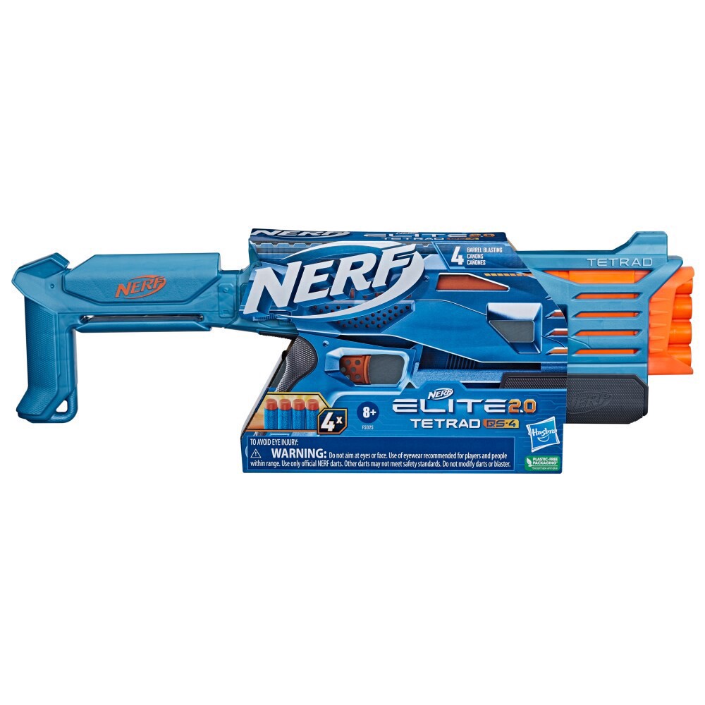 slide 3 of 5, Nerf Has Nerf Elite Tetrd Dart Gun - Each, 1 ct