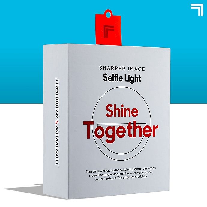 slide 8 of 9, Sharper Image Selfie Light - White, 1 ct