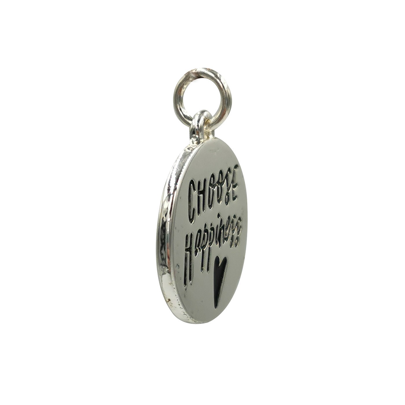 slide 3 of 4, Charmalong Silver Plated Choose Happiness Charm By Bead Landing, 0.96 in x 0.71 in x 0.2 in