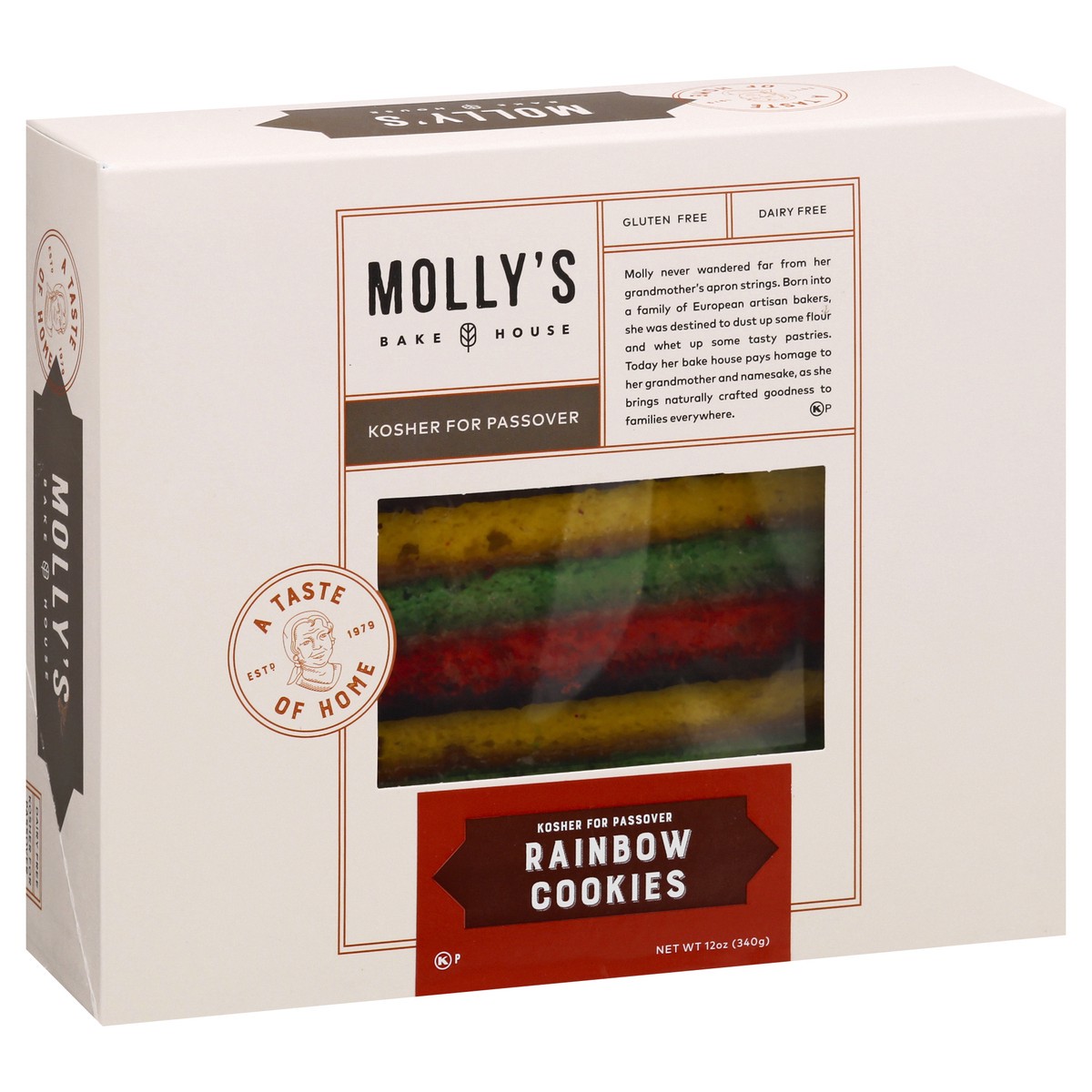 slide 13 of 13, Molly's Bake House Rainbow Cookies 12 oz, 12 oz