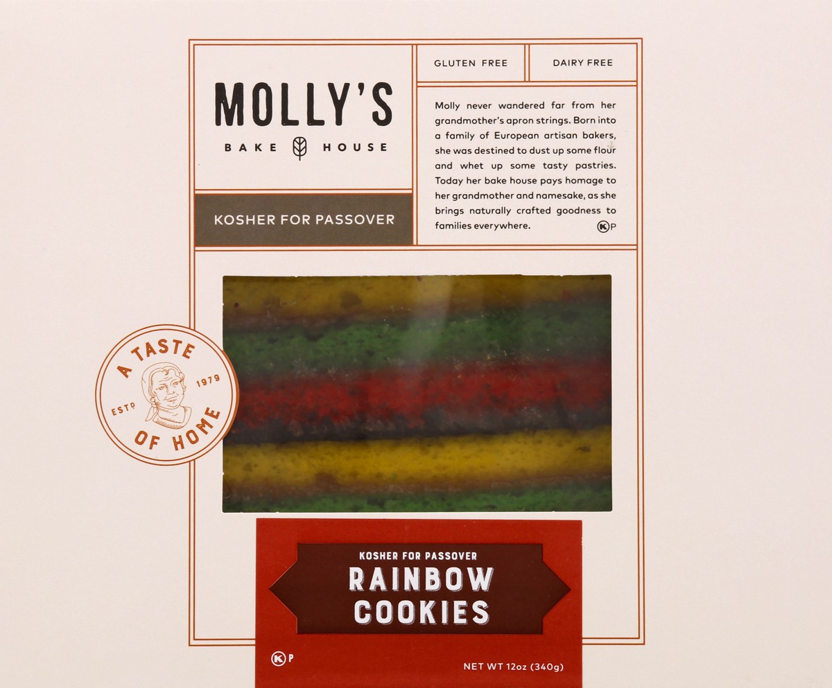 slide 8 of 13, Molly's Bake House Rainbow Cookies 12 oz, 12 oz