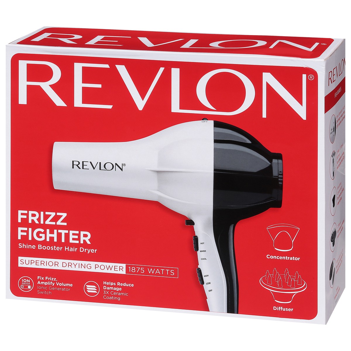 slide 2 of 11, Revlon Frizz Fighter Shine Booster Hair Dryer 1 ea, 1 ct