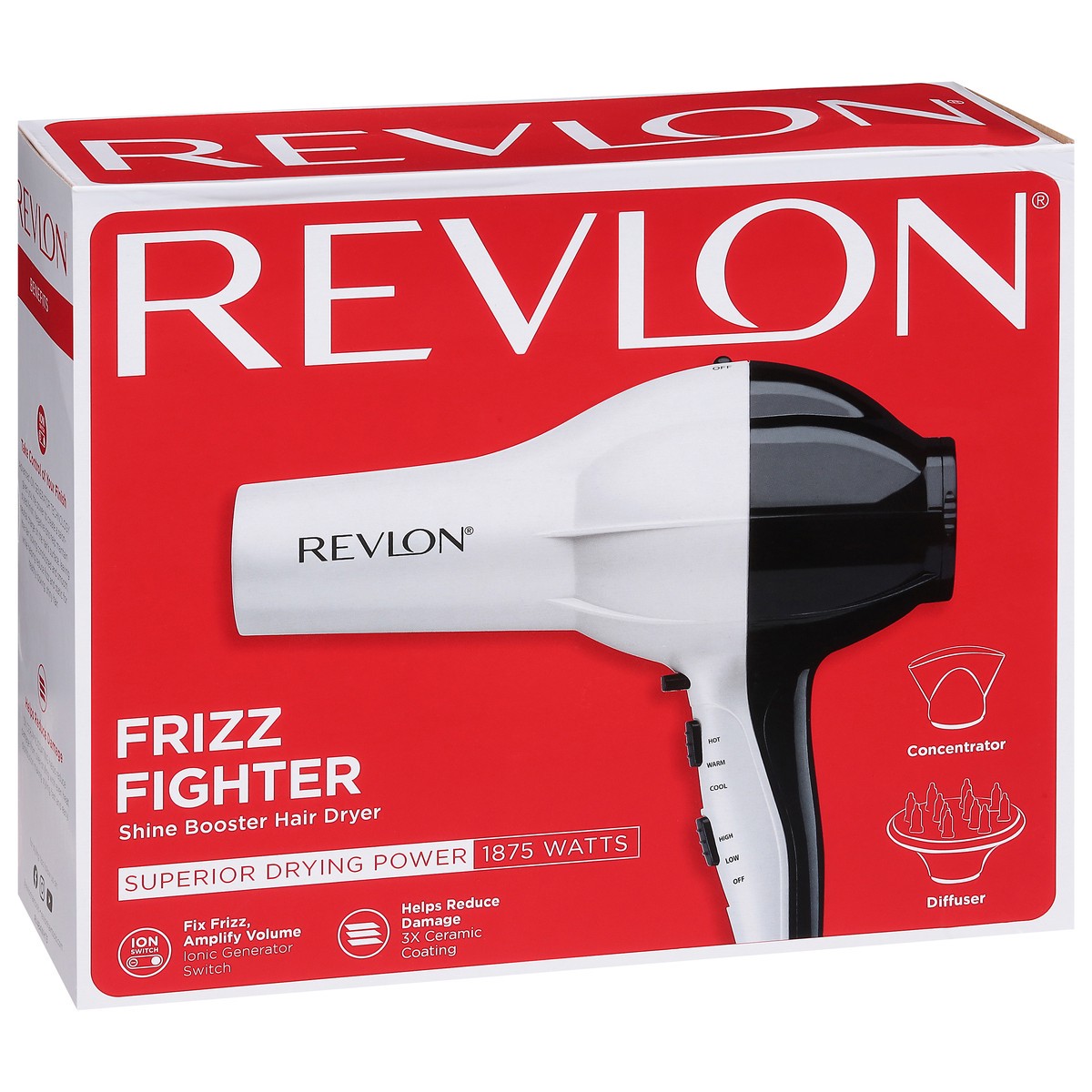 slide 5 of 11, Revlon Frizz Fighter Shine Booster Hair Dryer 1 ea, 1 ct