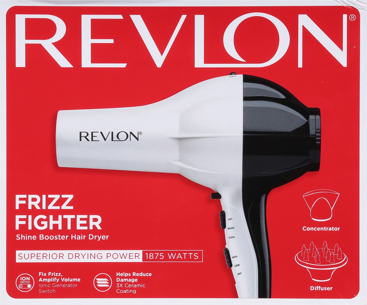 slide 10 of 11, Revlon Frizz Fighter Shine Booster Hair Dryer 1 ea, 1 ct