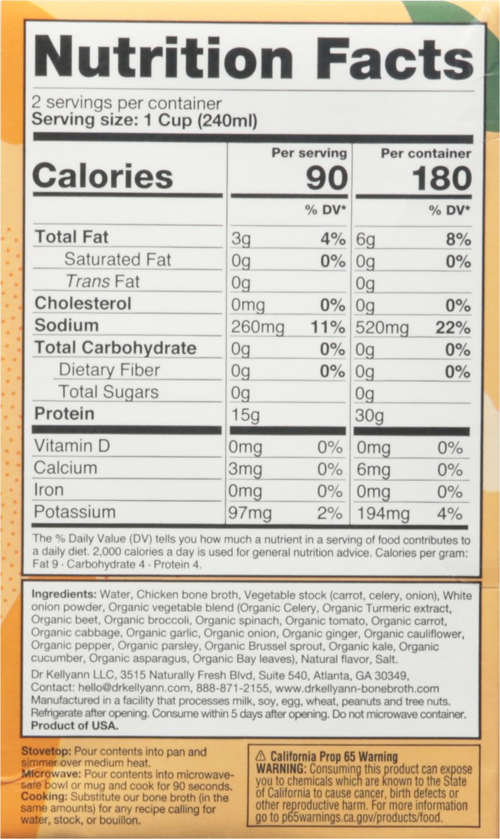slide 6 of 9, Dr. Kellyann Bone Broth, Classic Chicken, 1 ct