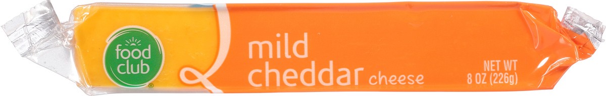 slide 8 of 11, Food Club Cheese, Natural, Mild Cheddar, 8 oz