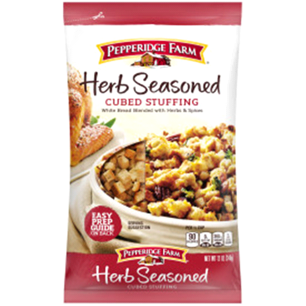 slide 1 of 1, Pepperidge Farm Cubed Herb Seasoned Stuffing, 14 oz