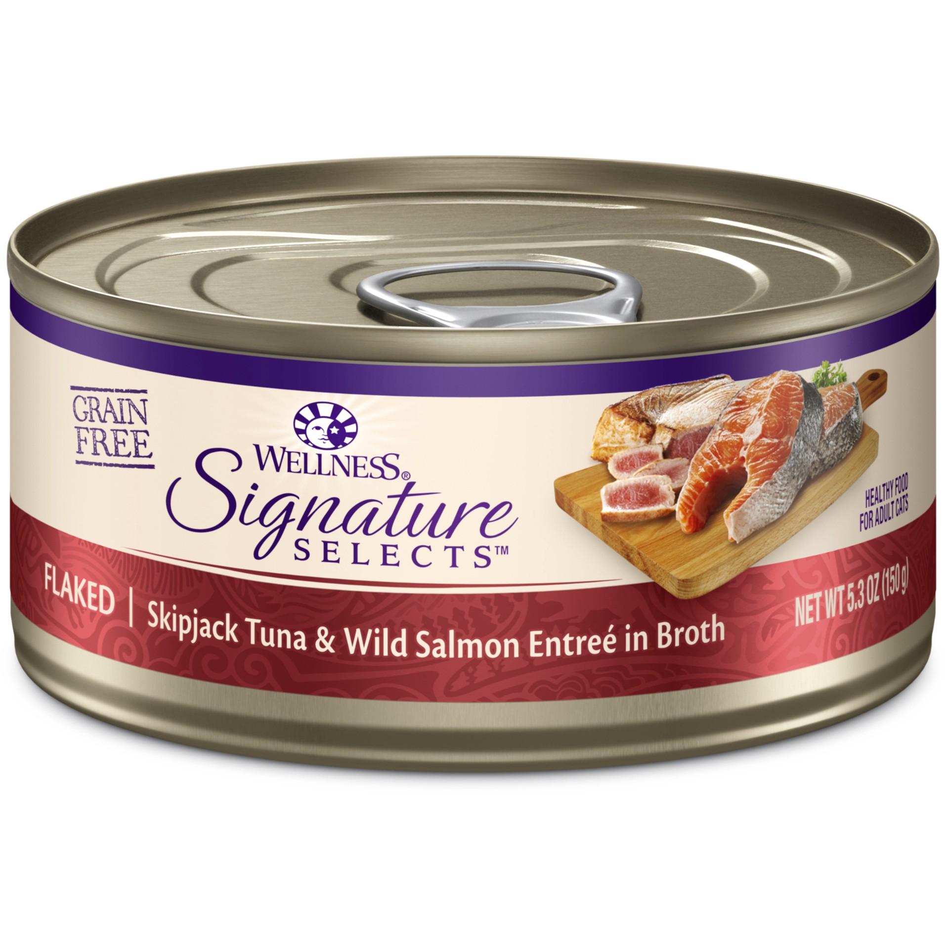 slide 1 of 5, Wellness Tuna/Salmon Cat, 1 ct