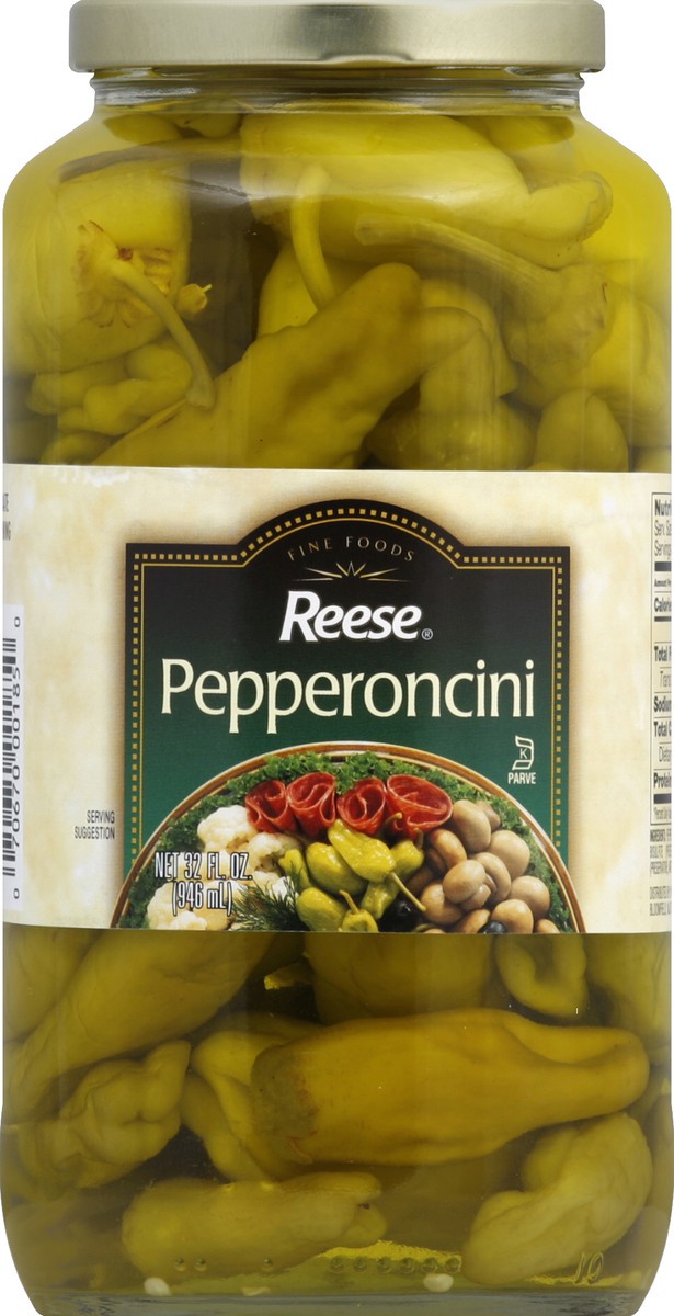 slide 1 of 2, Reese Pepperoncini 32 oz, 32 oz