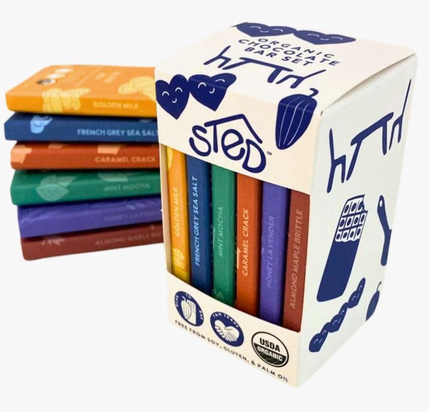 slide 1 of 1, Sted Mini Chocolate Bar Gift Pack, 6 oz