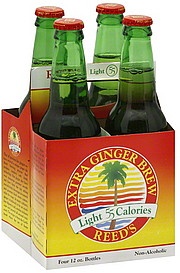 slide 1 of 1, Reed's Light 55 Ginger Brew, 4 ct; 12 oz