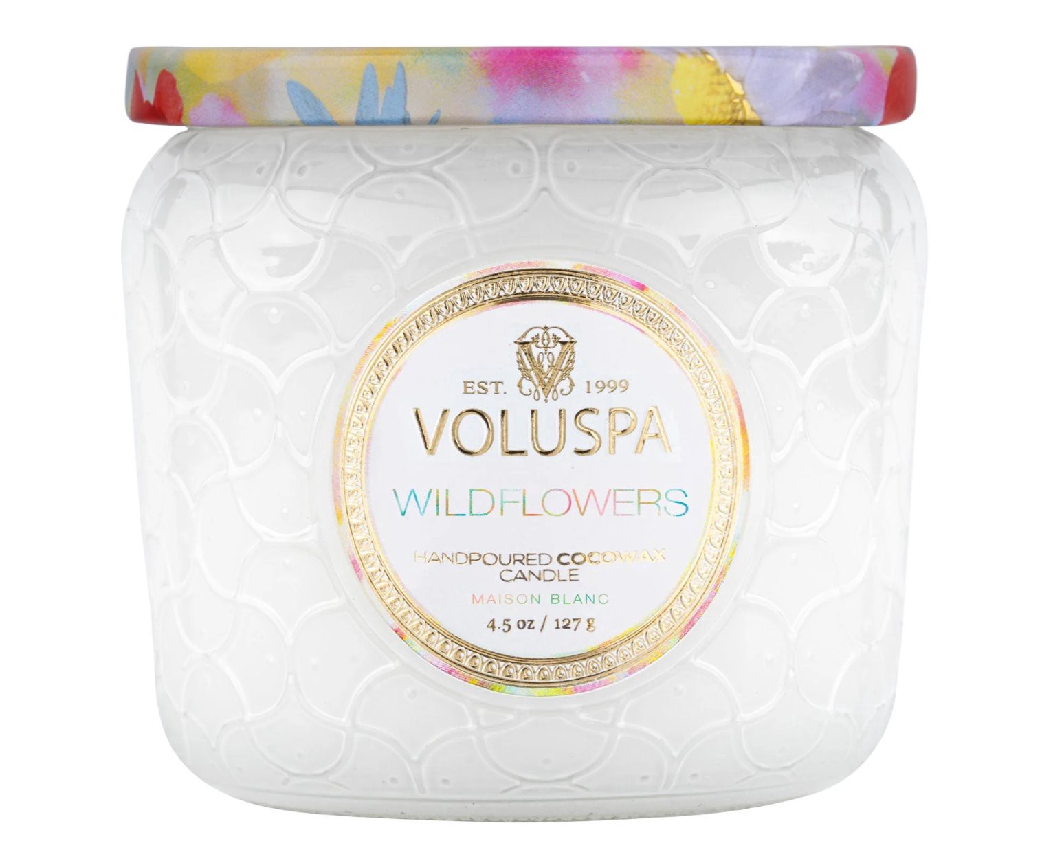slide 1 of 1, Voluspa Wildflowers Petite Jar Candle, 4.5 oz
