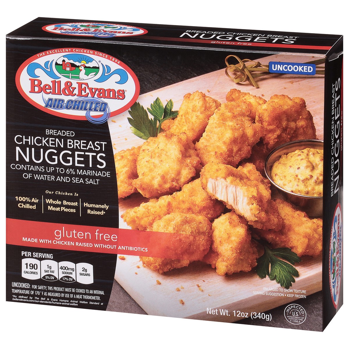 slide 9 of 13, Bell & Evans Chicken Breast Nuggets, 12 oz