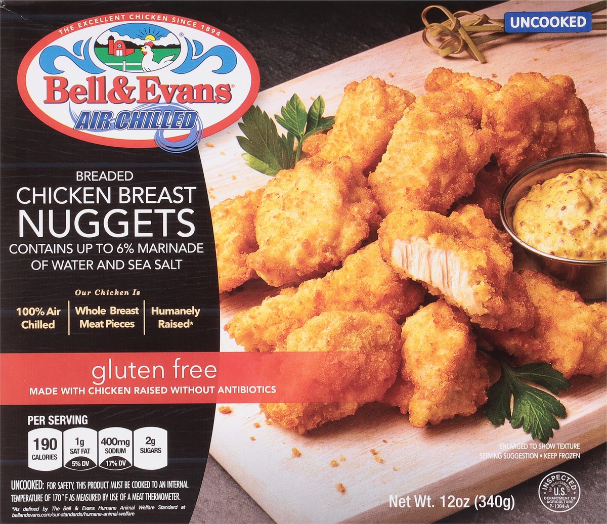 slide 12 of 13, Bell & Evans Chicken Breast Nuggets, 12 oz