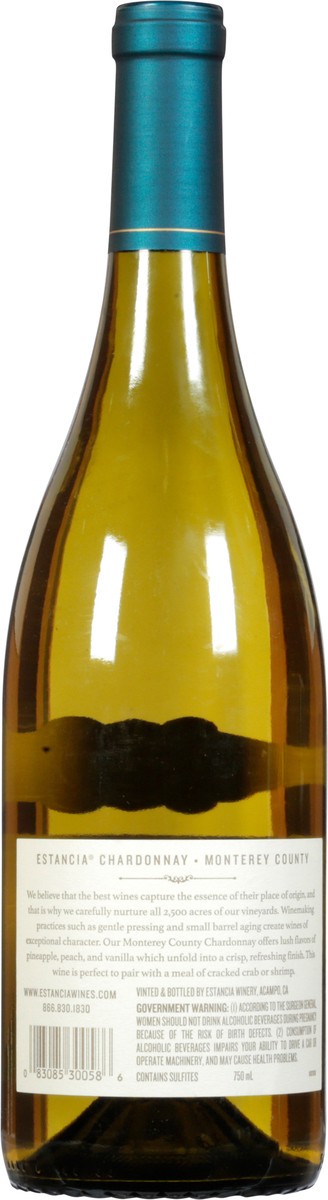 slide 5 of 12, Estancia Chardonnay, 750 ml