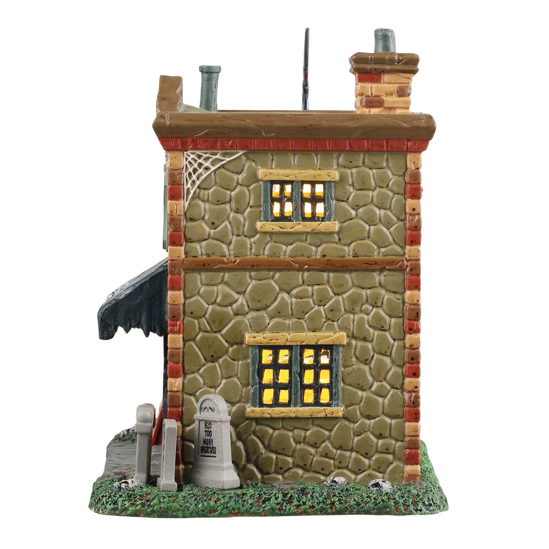 slide 3 of 3, Lemax Spooky Town Hocus Focus Undead Portrait Studio, 7 in x 7 in x 5 in