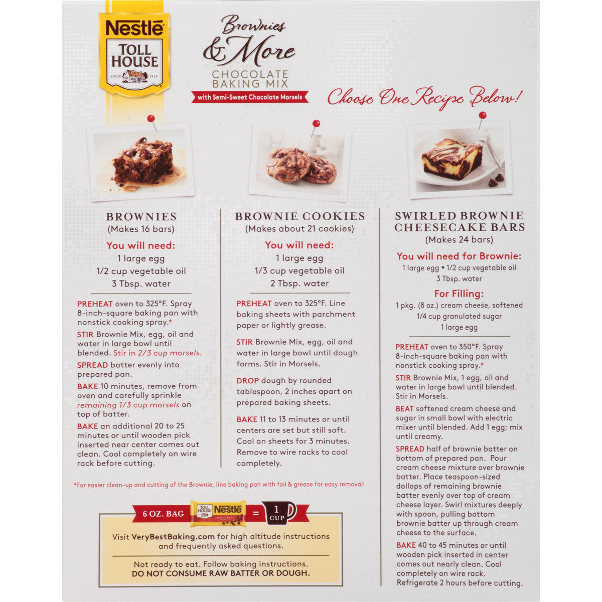 slide 2 of 2, Nestlé Toll House Brownies And More Chocolate Baking Mix, 17.5 oz