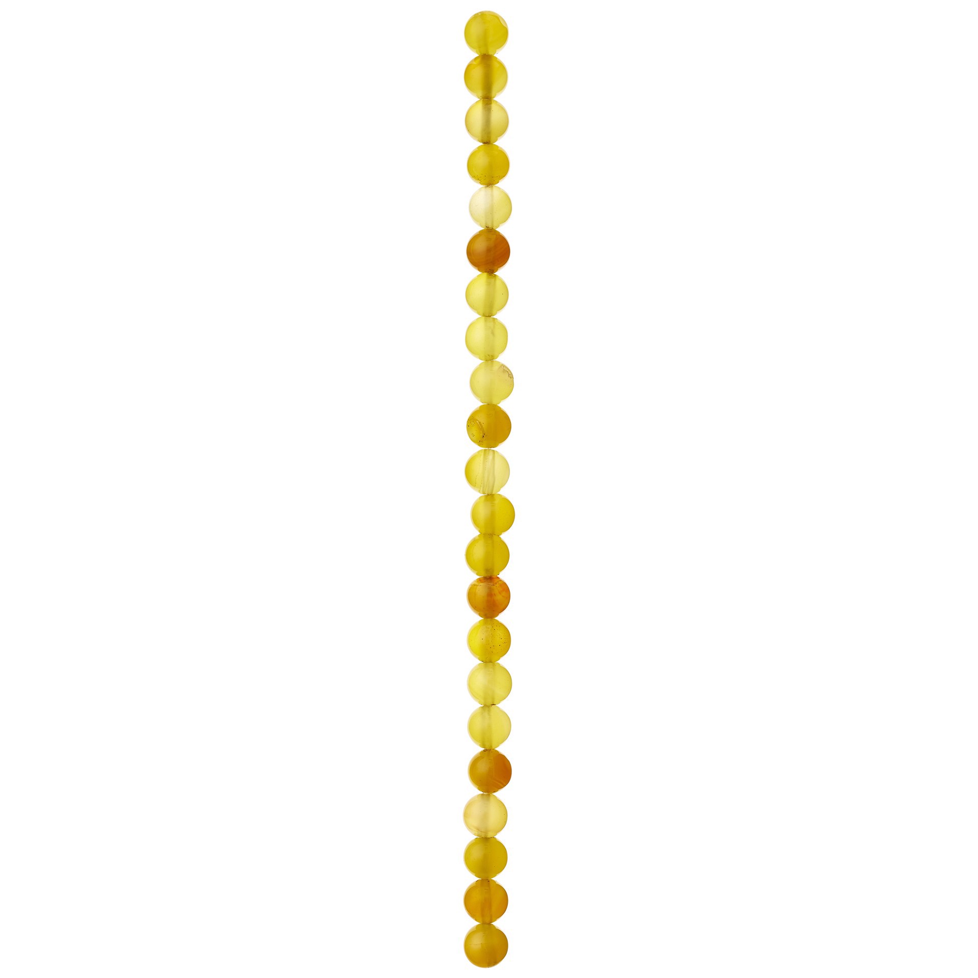 slide 3 of 3, Yellow Agate Round Beads, 8mm By Bead Landing, 8mm