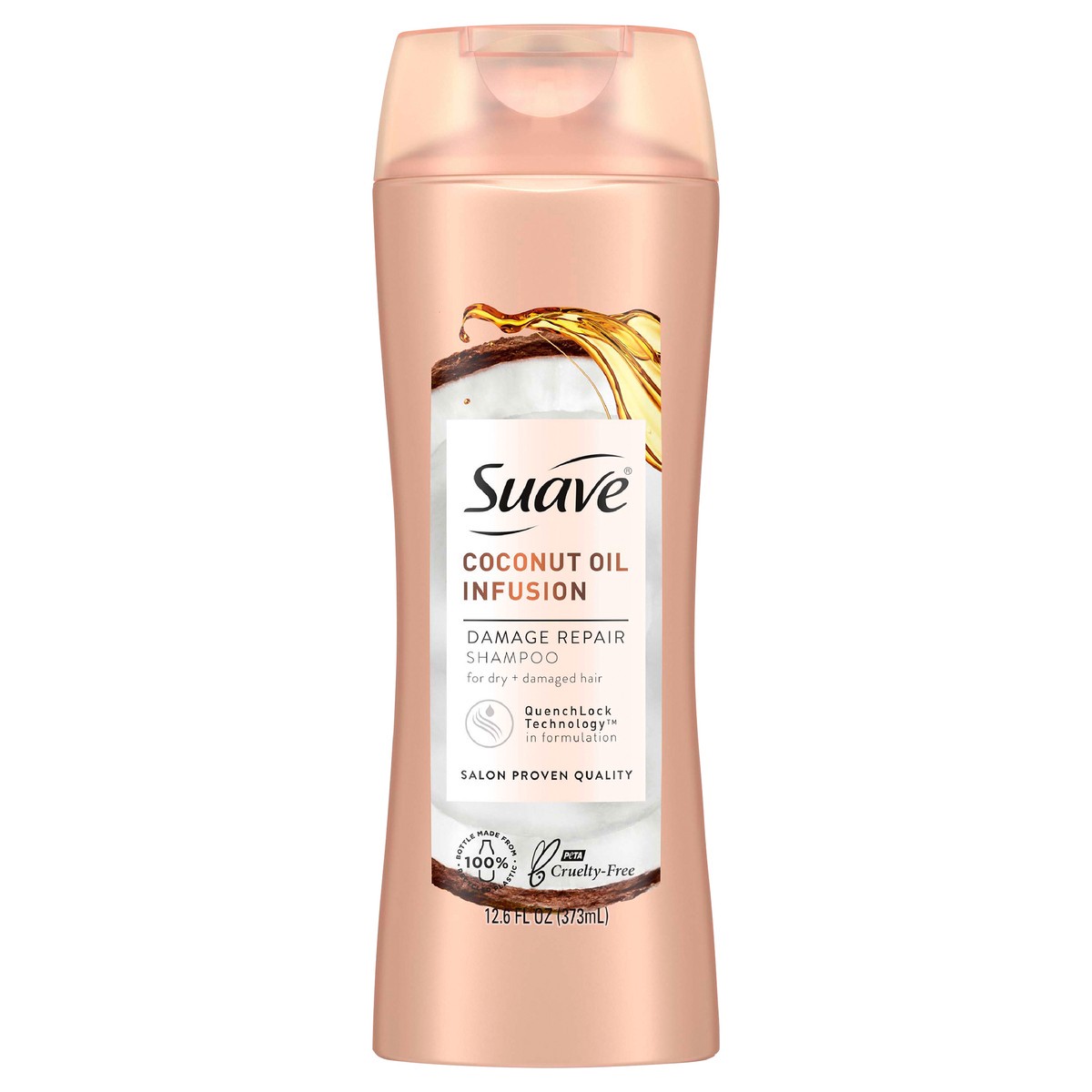 slide 1 of 1, Suave Coconut Oil Infusion Damage Repair Shampoo, 12.6 fl oz