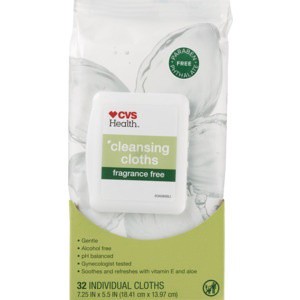 slide 1 of 1, CVS Health Cleansing Cloths, Fragrance Free, 32 ct
