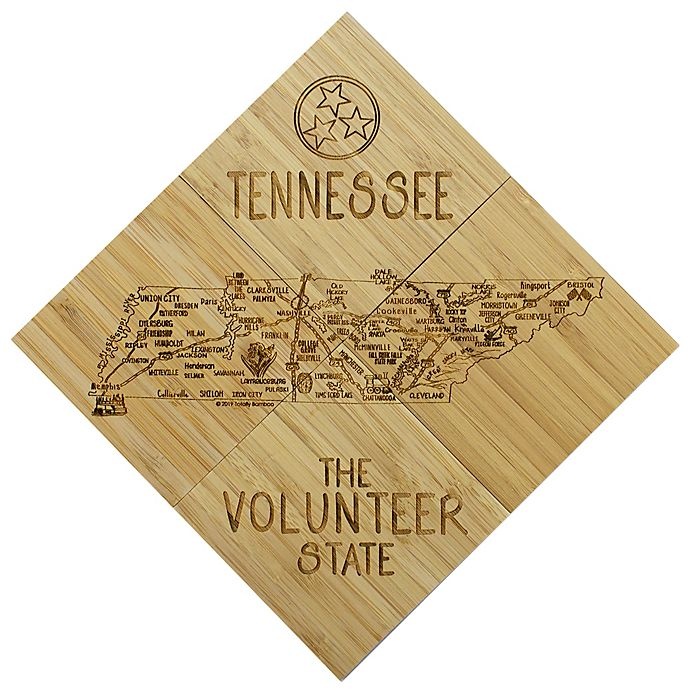 slide 2 of 2, Totally Bamboo Tennessee Puzzle Coaster Set, 1 ct