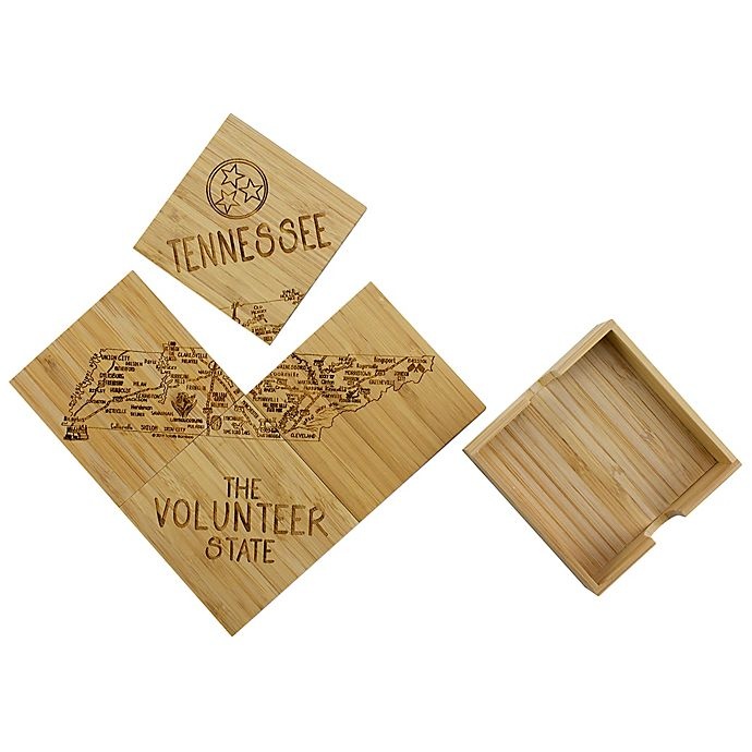 slide 1 of 2, Totally Bamboo Tennessee Puzzle Coaster Set, 1 ct