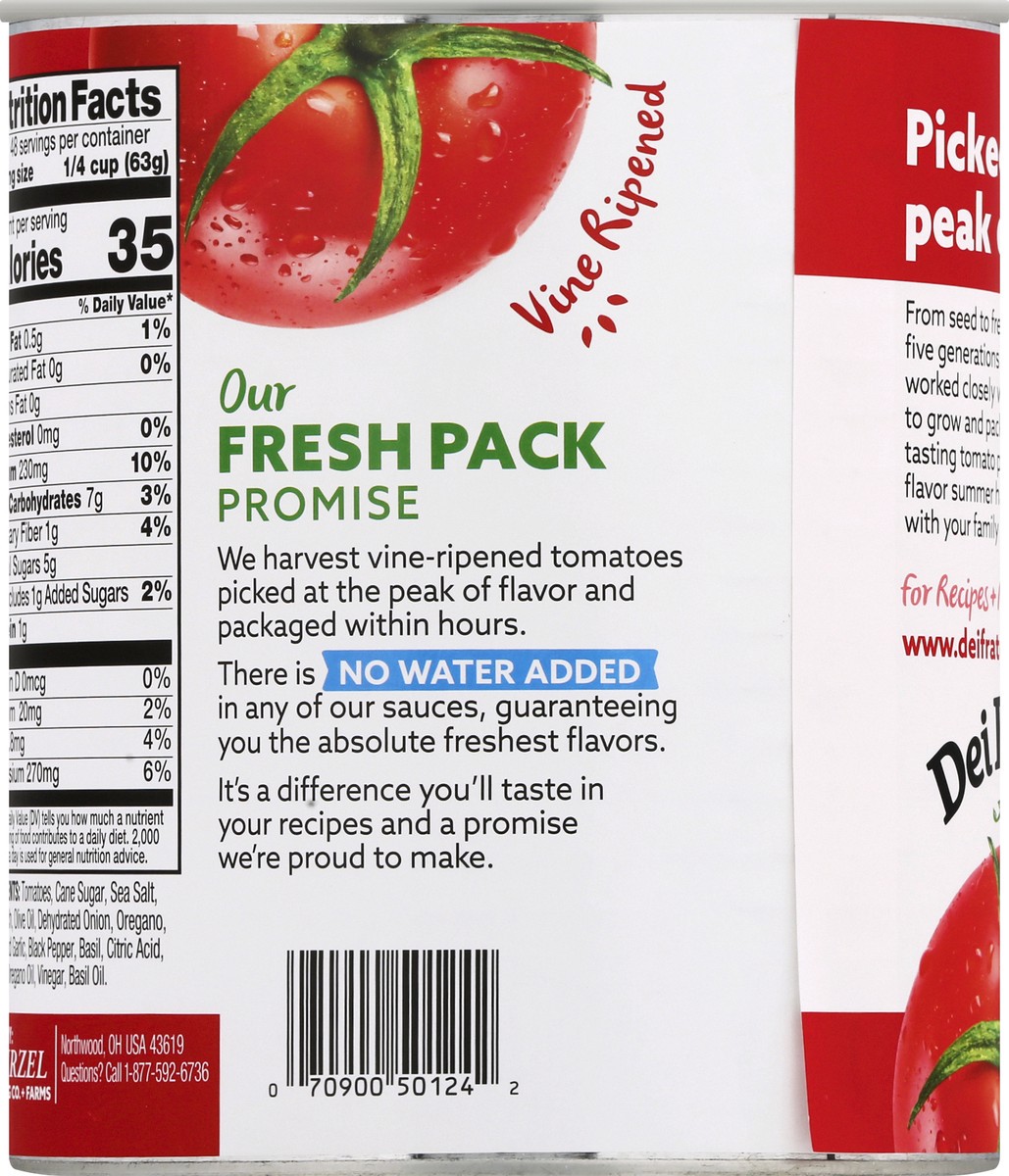 slide 11 of 13, Dei Fratelli Prepared Pizza Sauce 106 oz, 106 oz