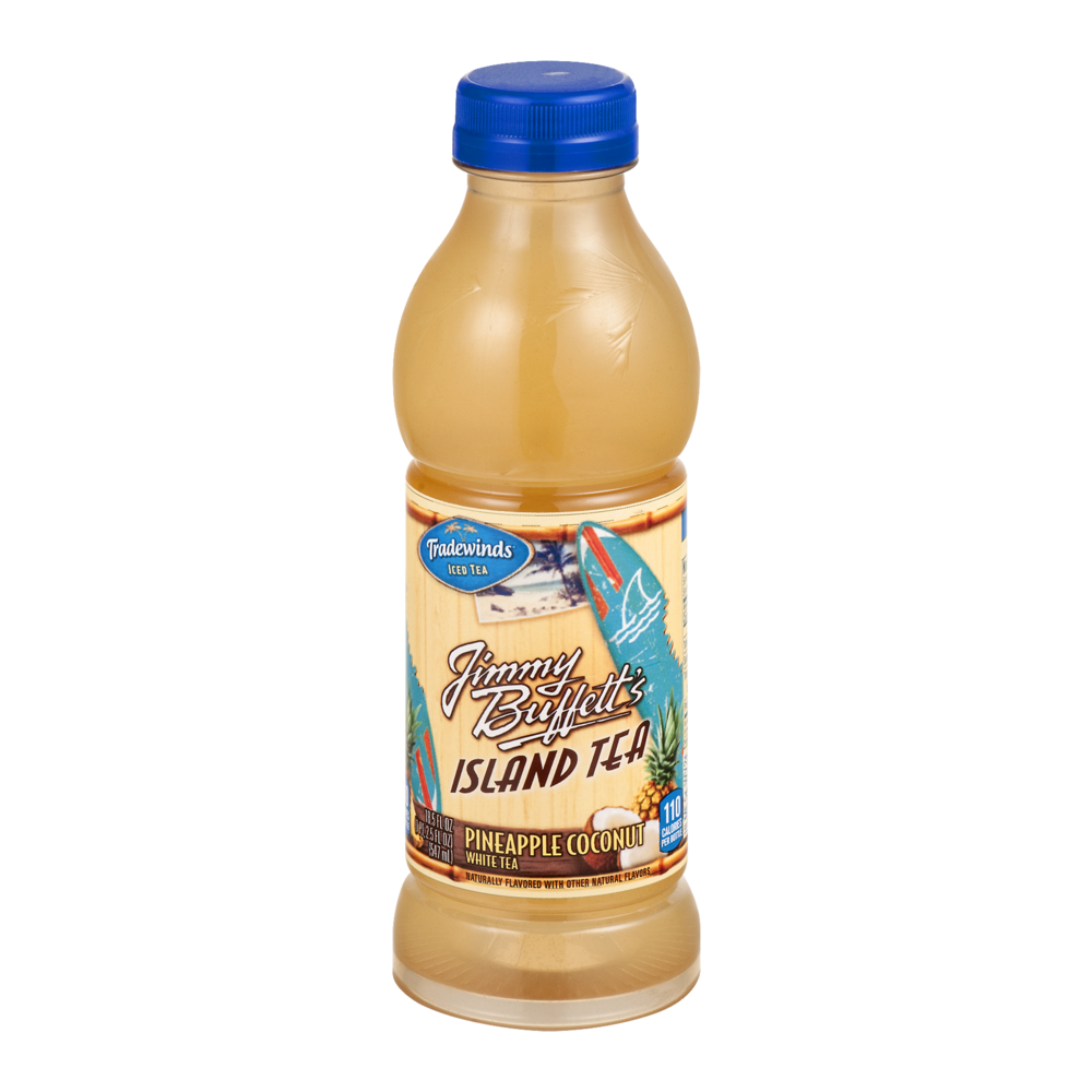 slide 1 of 1, Margaritaville Brewing Co. Island Tea, Pineapple Coconut White Tea 18.5-ounce plastic bottle, 18.5 fl oz