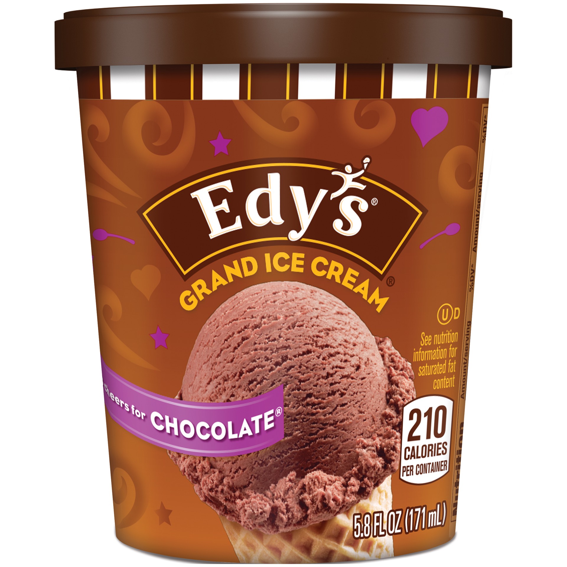 slide 1 of 6, Edy's/Dreyer's Grand Chocolate Ice Cream, 5.8 fl oz