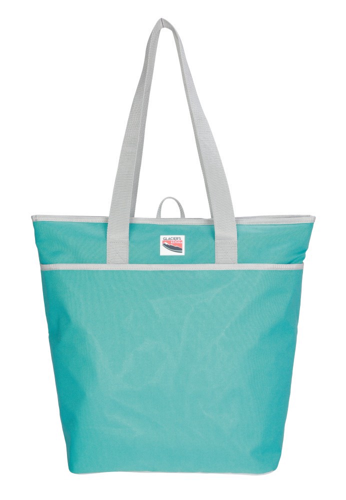 slide 1 of 1, Glacier's Edge Can Cooler Tote - Green, 1 ct