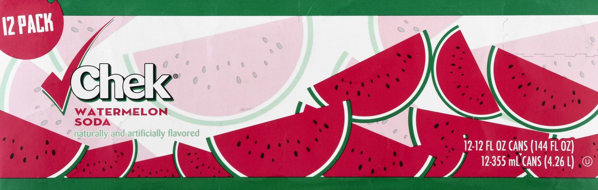 slide 4 of 13, Chek Limited Edition Soda Watermelon - 12 ct; 12 fl oz, 12 ct; 12 fl oz