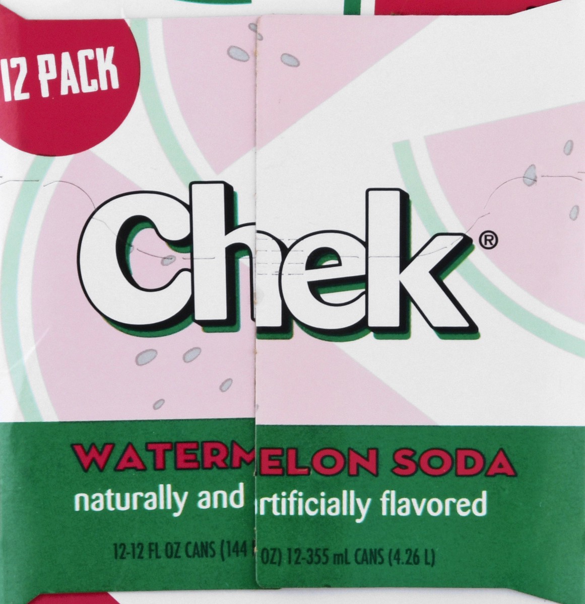 slide 3 of 13, Chek Limited Edition Soda Watermelon - 12 ct; 12 fl oz, 12 ct; 12 fl oz