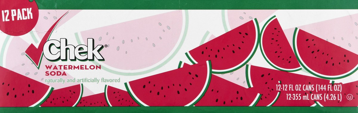 slide 9 of 13, Chek Limited Edition Soda Watermelon - 12 ct; 12 fl oz, 12 ct; 12 fl oz