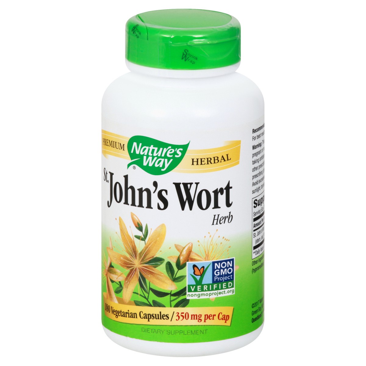 slide 6 of 9, Nature's Way St. John's Wort 350 mg Vegetarian Capsules Herb 180 ea, 180 ct