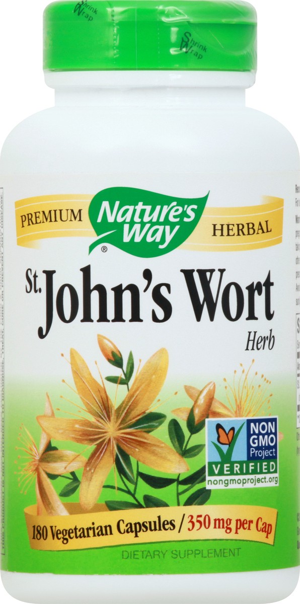 slide 5 of 9, Nature's Way St. John's Wort 350 mg Vegetarian Capsules Herb 180 ea, 180 ct