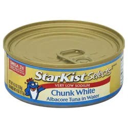StarKist Selects No Salt Added Chunk White Albacore Tuna in Water 4.5 oz