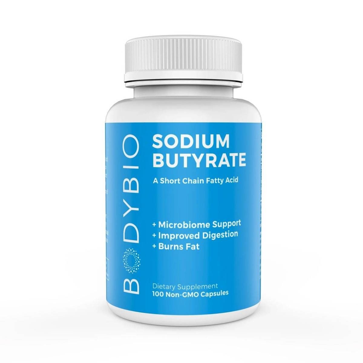 slide 1 of 1, BodyBio Sodium Butyrate, 100 ct