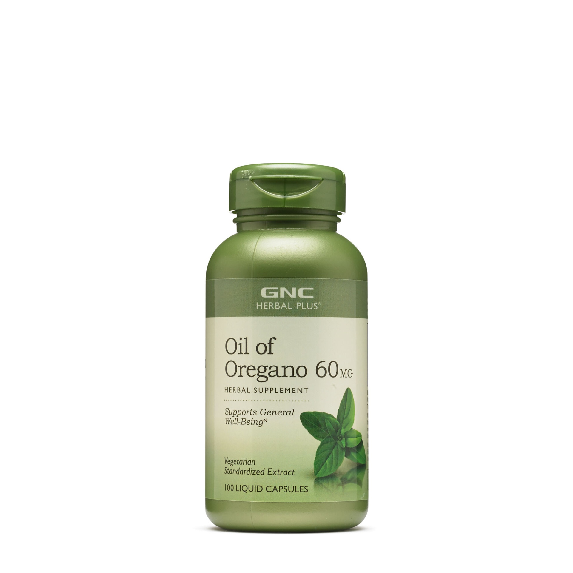 slide 1 of 1, GNC Herbal Plus Oil of Oregano 60 mg, 100 ct