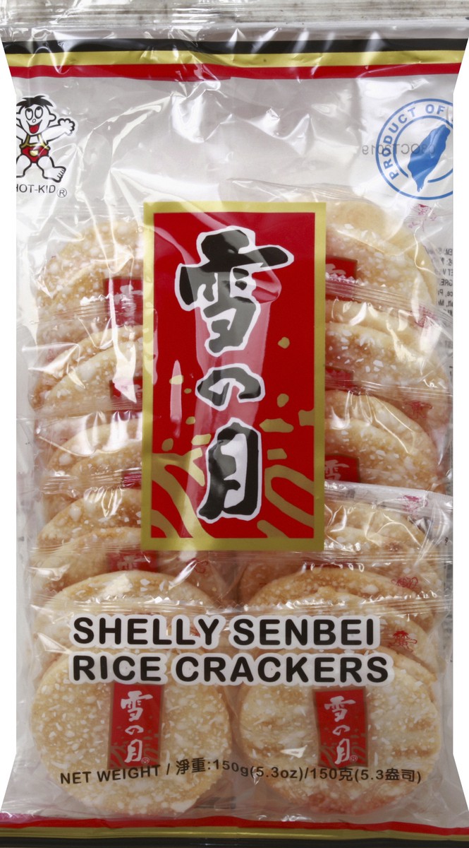 slide 5 of 6, Shelly Senbei Japanese Style Rice Crackers, 