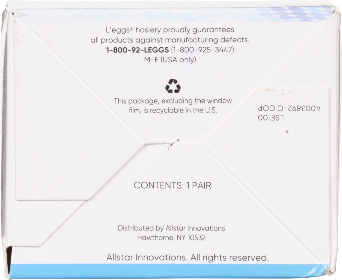 slide 4 of 12, L'eggs Sheer Energy Nude Medium Support Leg Compression Sheer Tights B 1 ea, 1 ct