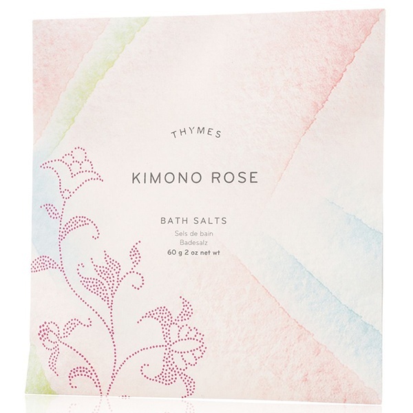 slide 1 of 1, Thymes Kimono Rose Bath Salt Envelope, 2 oz