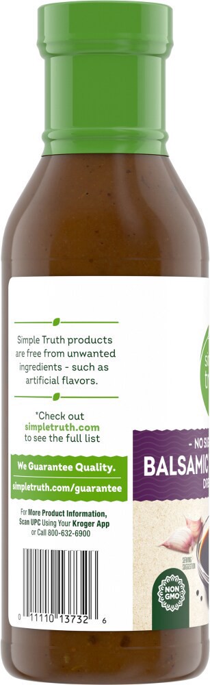 slide 3 of 4, Simple Truth No Sugar Added Balsamic Vinaigrette Dressing, 12 fl oz