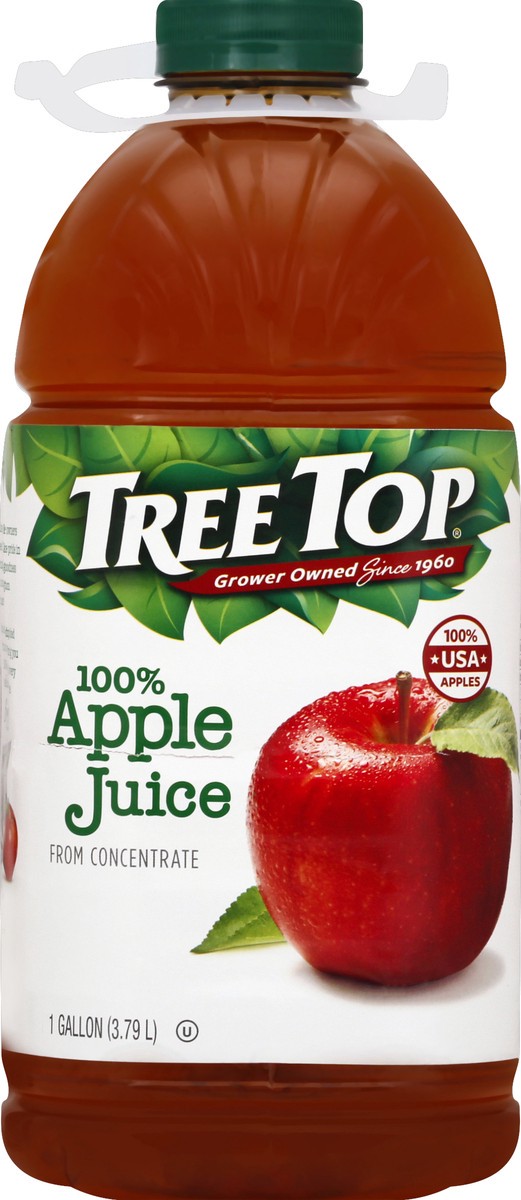slide 5 of 7, Tree Top No Sugar Added Apple Juice 1 gal, 1 gal
