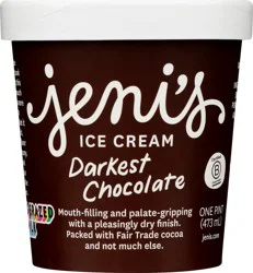 Jeni's Darkest Chocolate Ice Cream 1 pt