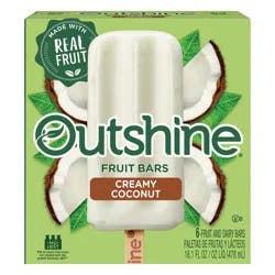 Outshine Coconut Frozen Fruit Bar - 6ct