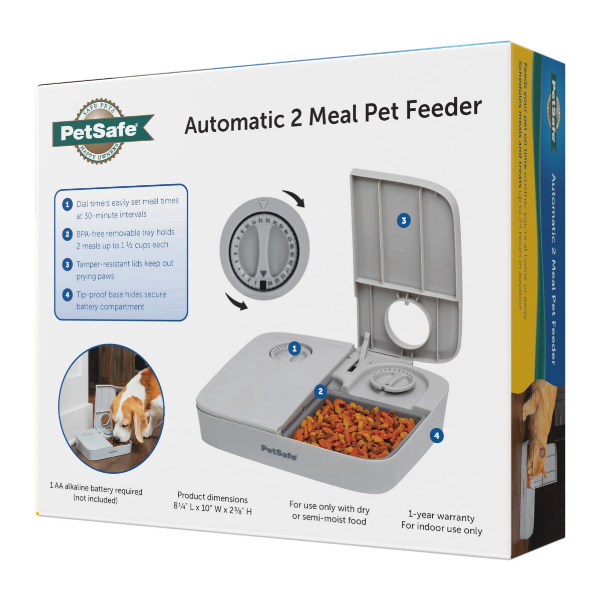 slide 7 of 13, PetSafe Eatwell 5 Meal Automatic Pet Feeder, 1 ct