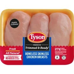 Tyson® All Natural Fresh Boneless Skinless Chicken Breasts