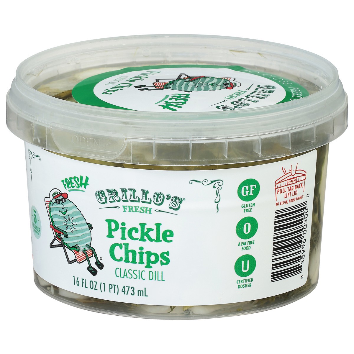 slide 3 of 11, Grillo's Pickles Italian Dill Pickle Chips, 16 fl oz